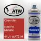 Preview: Chevrolet, Red Pri Metallic, 44U / WA721H: 400ml Sprühdose, von ATW Autoteile West.